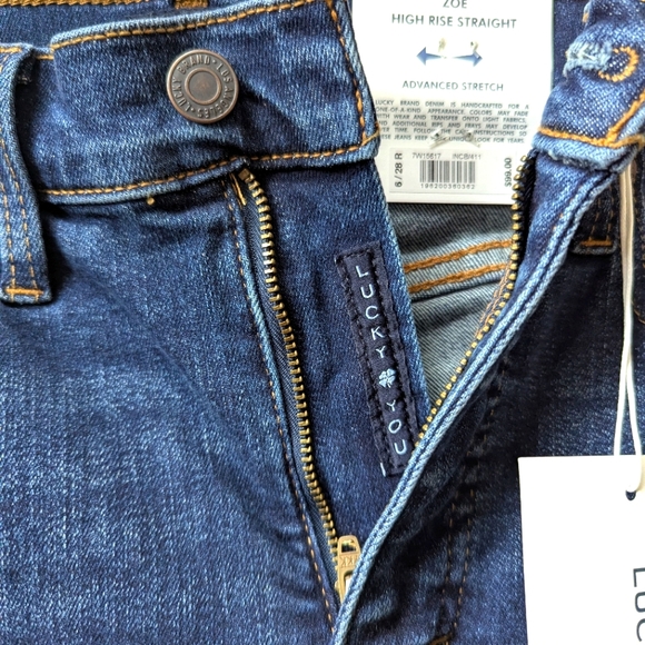 Lucky Brand Zoe High Rise Staright Leg Denim - Picture 6 of 6